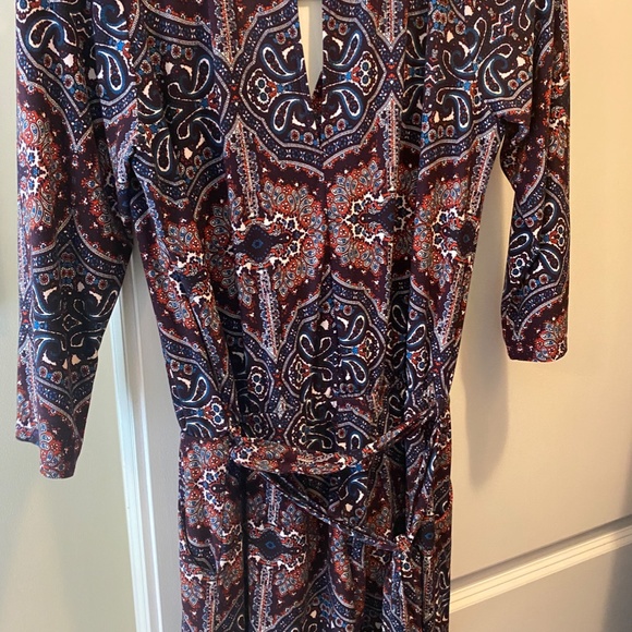 Paisley Maroon Romper - Picture 2 of 3